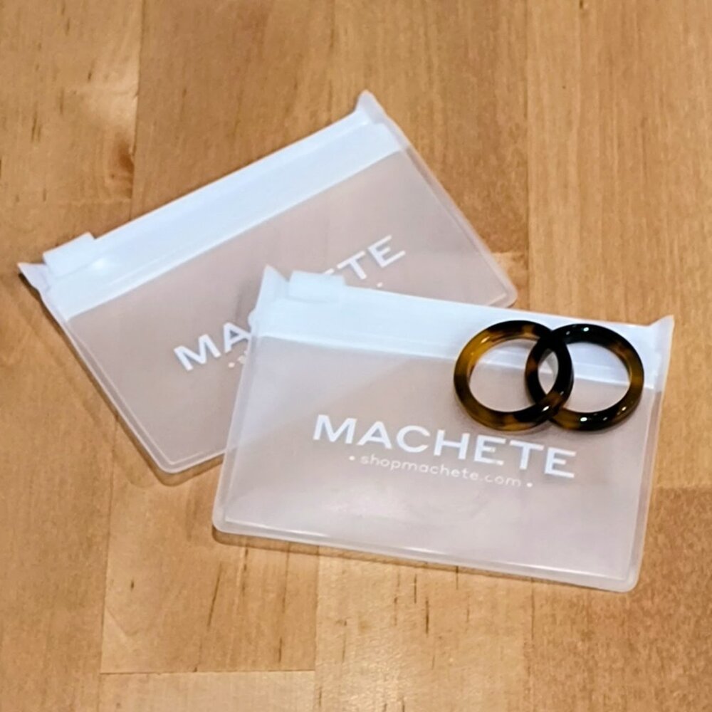 Machete Thin Stack Ring in Classic Tortoise × 2 - Size 7.5